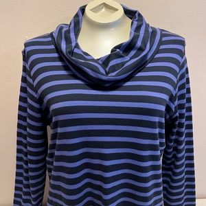 L.L. Bean 100% Supima Cotton Long Sleeve Cowl Neck Shirt Sz Large